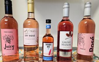 See how five supermarket own Rosé wines taste.
